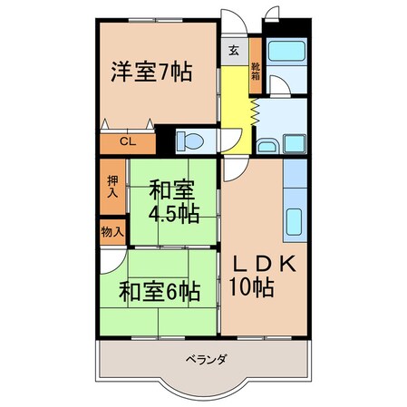 ベルシャイン氷上の物件間取画像